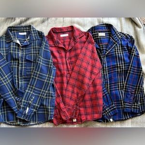 Set of Zara Boys Plaid Shirt Size 13-14